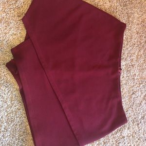 Wine Red Envelope Skort
